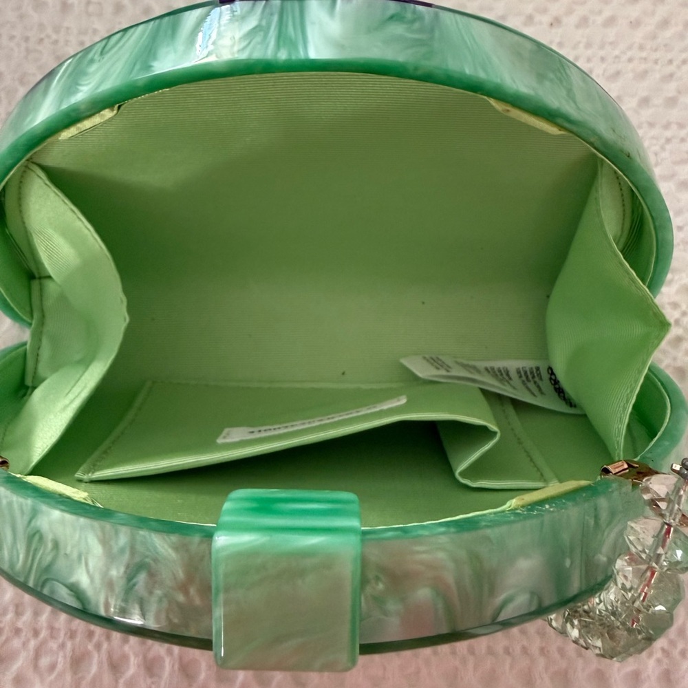 Anthropologie Mint Green and Lavender Clutch - Picture 4 of 6